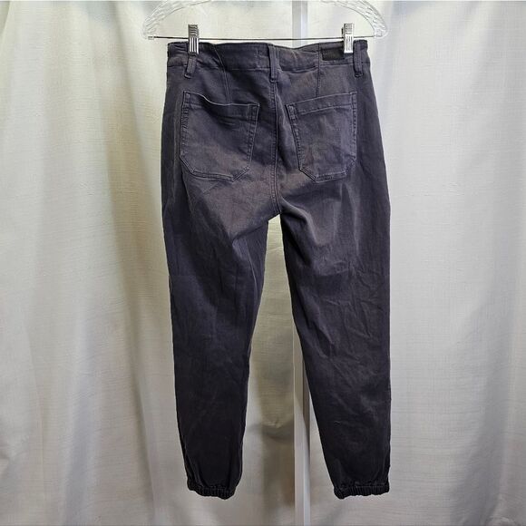 PAIGE Mayslie Jogger with Velvet Side Stripe Vintage Pearl Grey Size 28 - Picture 11 of 14